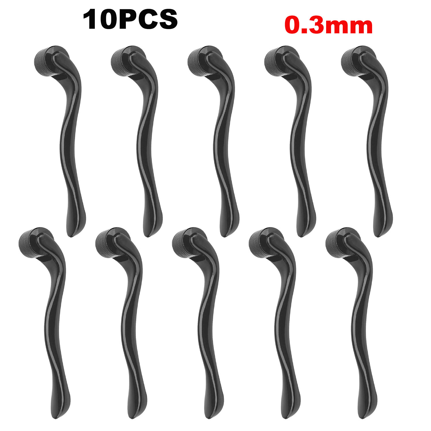Derma Roller 0.25 - 2PCS/5PCS/10PCS Full Black 540 Needles for