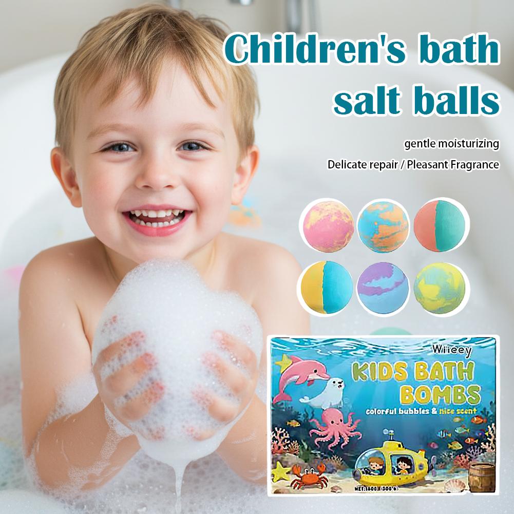 Relax - Spa & Wellness - 6Pcs Kids Bubble Bath Bombs Set