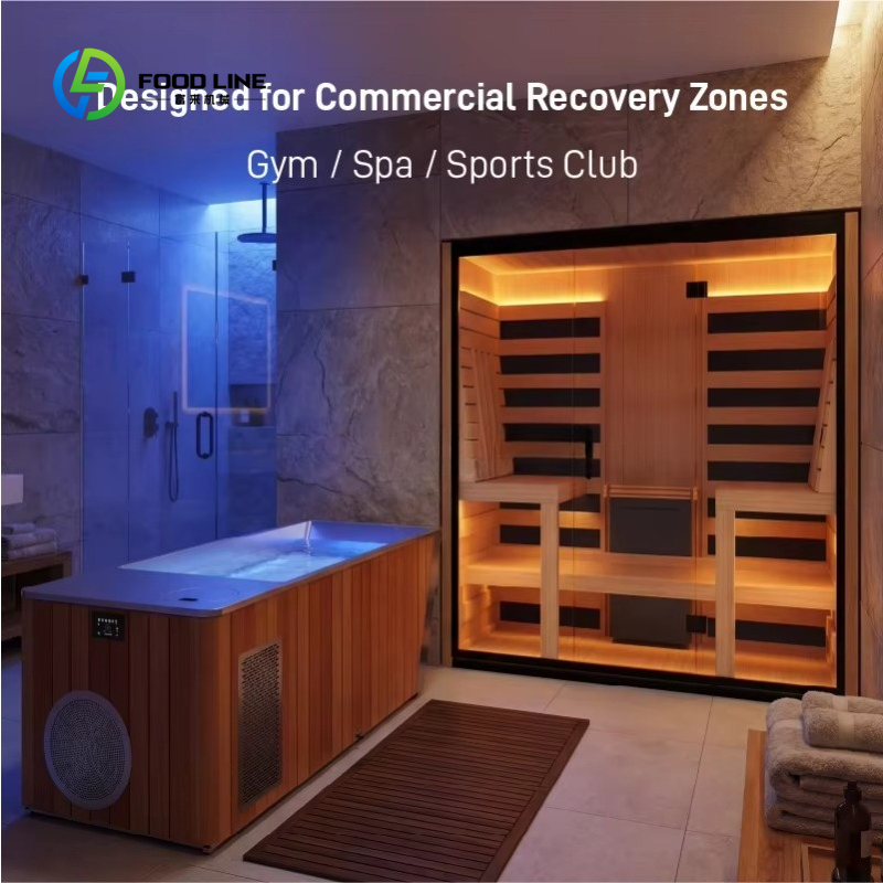 Spa Wellness Center - Customized Commercial Sauna Ice Bath Contrast