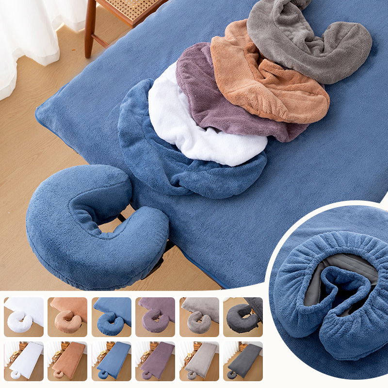 Spa Wellness Center - Coral Fleece Beauty Salon Bed Sheets