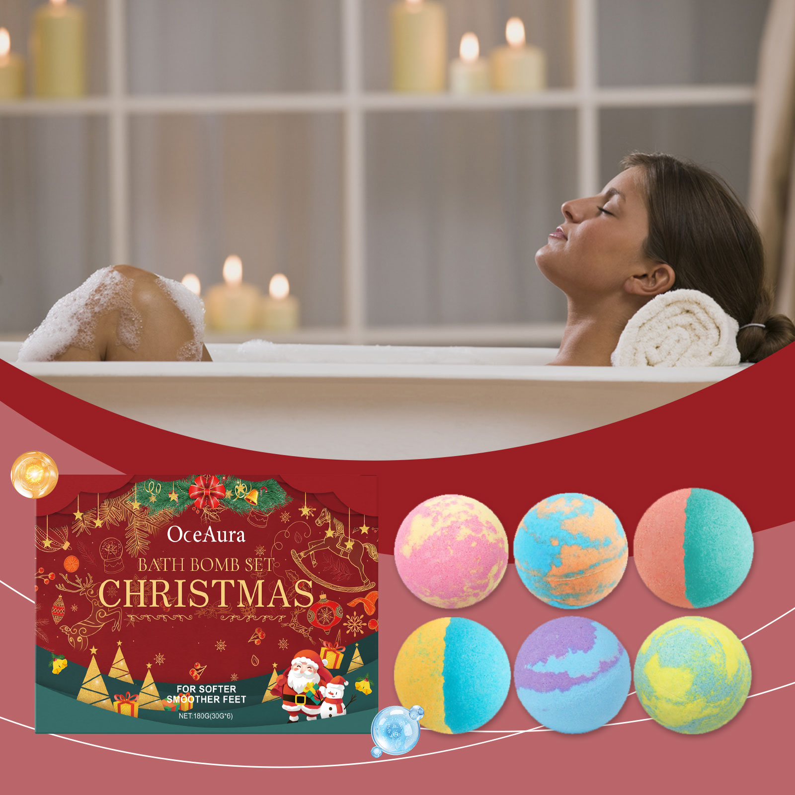 6/12/18pcs Bath Bombs for Kids - огляд і ціна Relax - Spa & Wellness