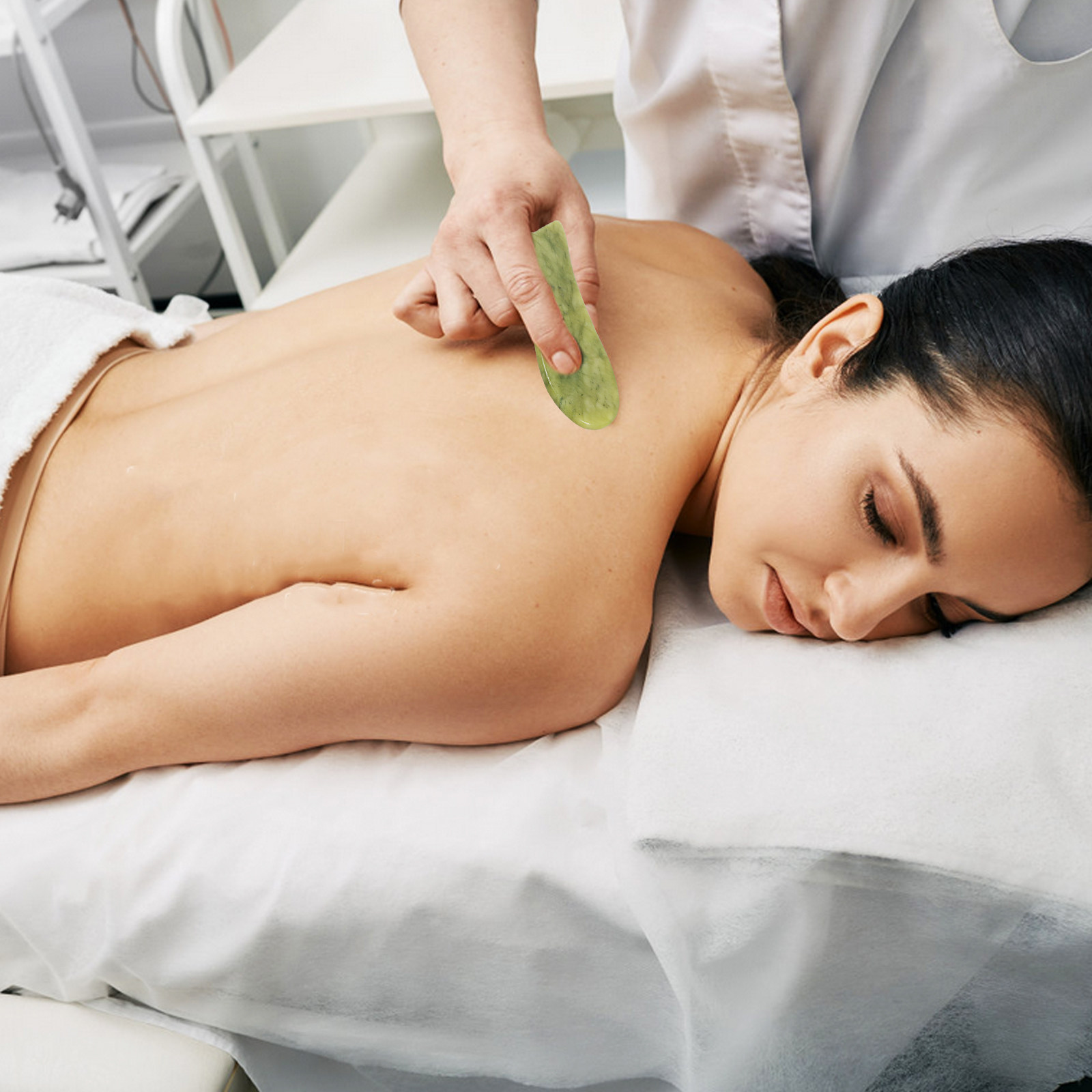 2Pcs Natural Jade Gua Sha Scra - огляд і ціна Relax - Spa & Wellness